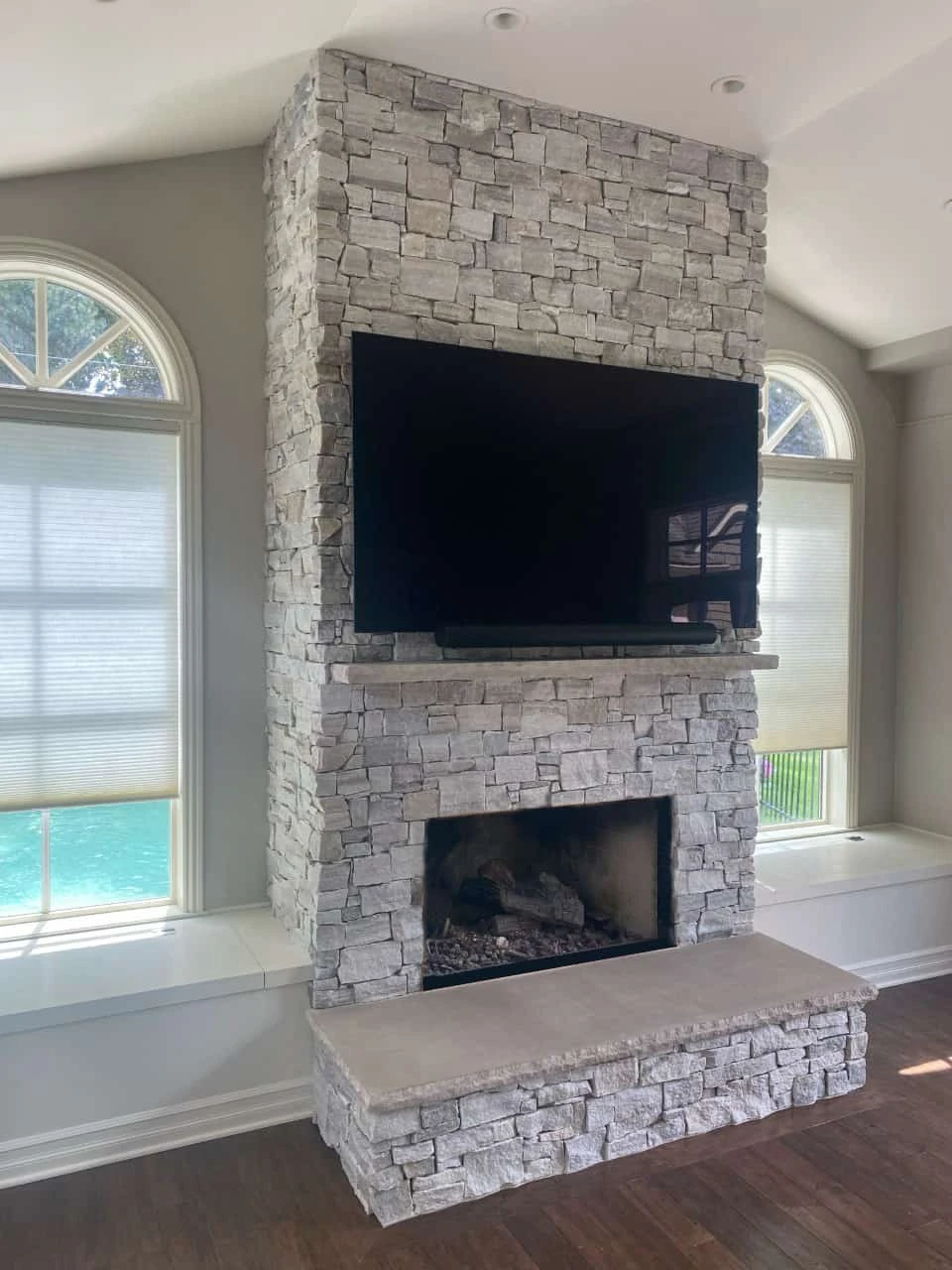 Chimney bricks installations
