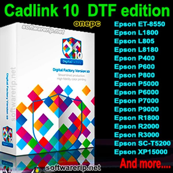  Software rip Cadlink Digital Factory v10 Direct To Film Edition Et8550, L8