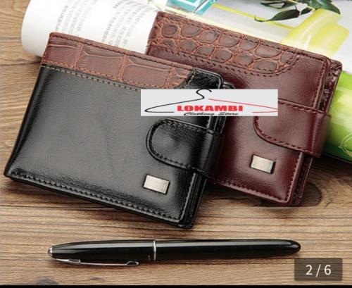 Men black & coffee brawn leather wallets