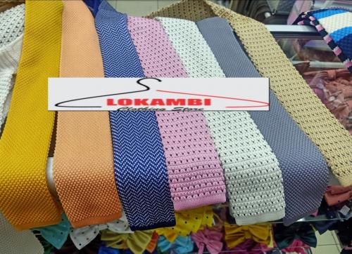 Plain & stripped knitted ties 